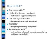 Hva er IKT?