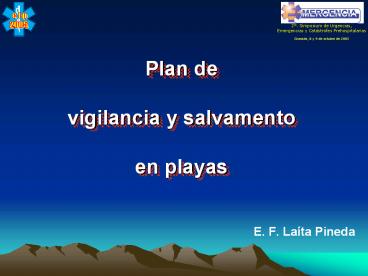 Plan de  vigilancia y salvamento  en playas