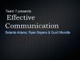Team 7 presents: Effective Communication PowerPoint PPT Presentation