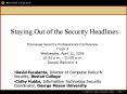 Staying Out of the Security Headlines PowerPoint PPT Presentation