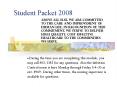 Student Packet 2008 PowerPoint PPT Presentation