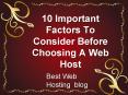 10 Important Factors To Consider Before Choosing A Web Host PowerPoint PPT Presentation