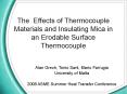 The Effects of Thermocouple Materials and Insulating Mica in an Erodable Surface Thermocouple PowerPoint PPT Presentation