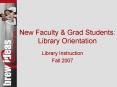 New Faculty PowerPoint PPT Presentation
