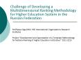 Challenge of Developing a Multidimensional Ranking Methodology for Higher Education System in the Russian Federation PowerPoint PPT Presentation