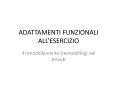 ADATTAMENTI FUNZIONALI ALL PowerPoint PPT Presentation