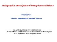 Holographic description of heavy-ions collisions