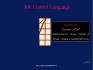 Job Control Language