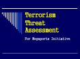 Terrorism Threat Assessment PowerPoint PPT Presentation