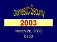 March 20, 2003 PowerPoint PPT Presentation