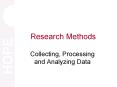 Research Methods PowerPoint PPT Presentation