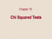 Chi Squared Tests