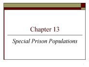 Special Prison Populations