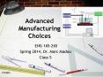 Advanced Manufacturing Choices PowerPoint PPT Presentation