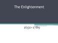 The Enlightenment PowerPoint PPT Presentation