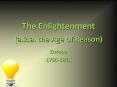 The Enlightenment PowerPoint PPT Presentation