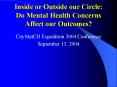 Inside or Outside our Circle: Do Mental Health Concerns Affect our Outcomes? PowerPoint PPT Presentation