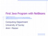 First Java Program with NetBeans