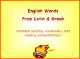 English Words PowerPoint PPT Presentation