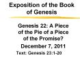 Exposition of the Book of Genesis PowerPoint PPT Presentation