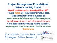 Project Management Foundations: What