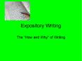 Expository Writing PowerPoint PPT Presentation
