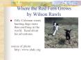 Where the Red Fern Grows by Wilson Rawls PowerPoint PPT Presentation
