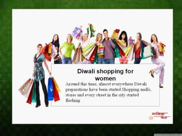 Diwali shopping for women