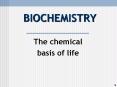 BIOCHEMISTRY PowerPoint PPT Presentation