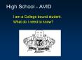 High School - AVID PowerPoint PPT Presentation