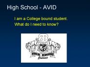 High School - AVID