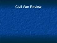 Civil War Review