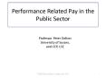 Performance Related Pay in the Public Sector PowerPoint PPT Presentation