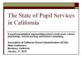The State of Pupil Services in California PowerPoint PPT Presentation
