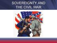 SOVEREIGNTY AND THE CIVIL WAR