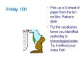 Friday, 1/31 PowerPoint PPT Presentation