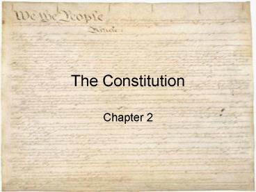 The Constitution