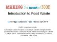 Introduction to Food Waste PowerPoint PPT Presentation