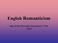 English Romanticism PowerPoint PPT Presentation