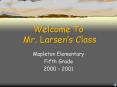 Welcome To Mr. Larsen PowerPoint PPT Presentation