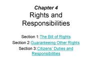 Chapter 4 Rights and Responsibilities