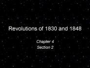 Revolutions of 1830 and 1848
