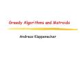 Greedy Algorithms and Matroids PowerPoint PPT Presentation