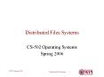 Distributed Files Systems PowerPoint PPT Presentation