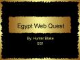 Egypt Web Quest PowerPoint PPT Presentation