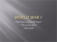 World War I PowerPoint PPT Presentation