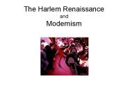 The Harlem Renaissance and Modernism