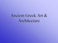 Ancient Greek Art PowerPoint PPT Presentation