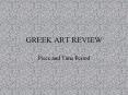 GREEK ART REVIEW PowerPoint PPT Presentation