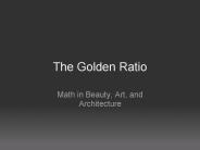 The Golden Ratio